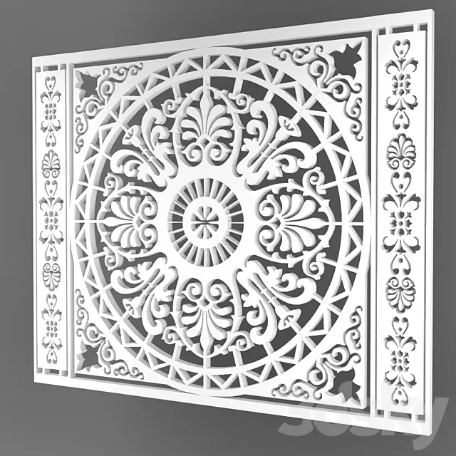 rosette decorative 3D Model