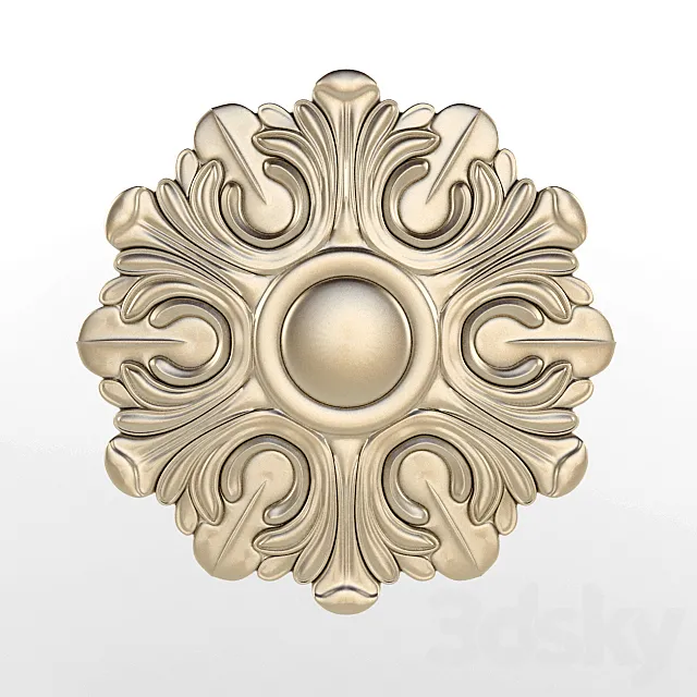 Rosette. pattern. carving 3DModel