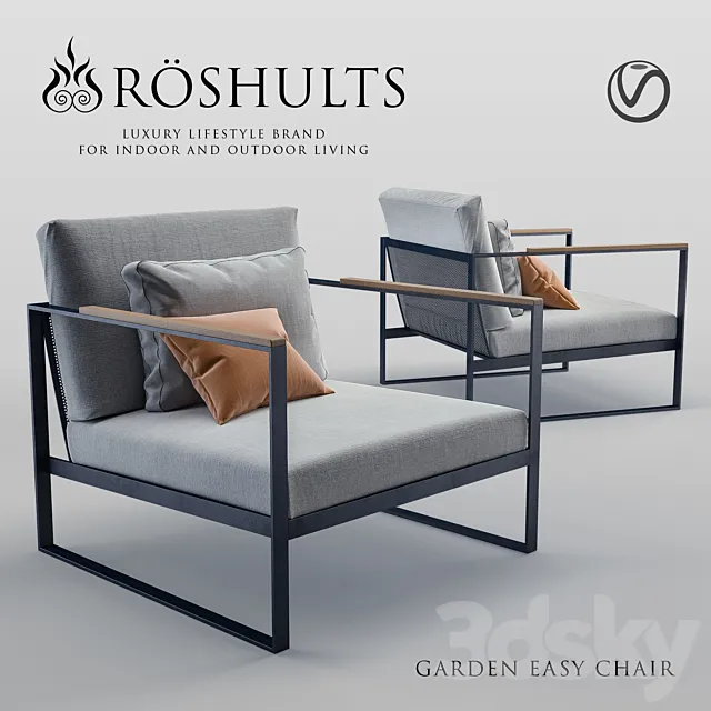 roshult garden easy armchair 3DModel