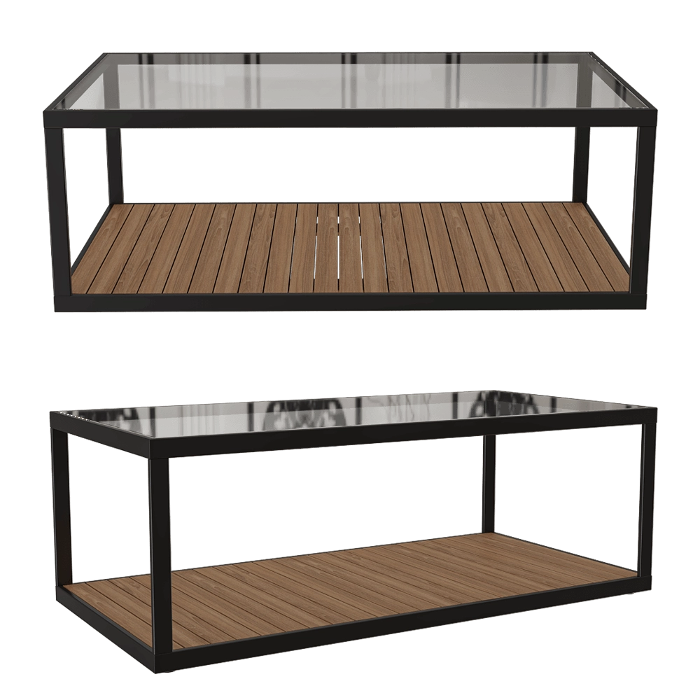 Röshults - Coffee table Moore 100x50 3D Model