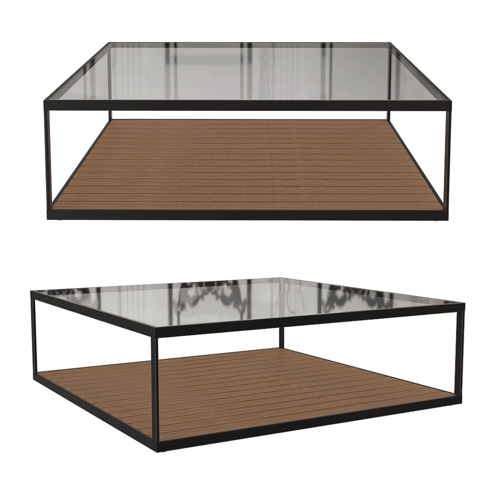Röshults - Coffee table Moore 115x115 3D Model