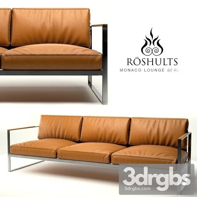 Roshults Monaco Lounge Sofa 01 3D Model Free