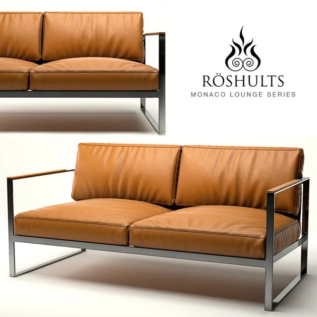 Roshults Monaco lounge sofa 2 3D Model