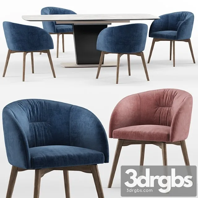 Rosie and athos - calligaris connubia 2 3D Model Free