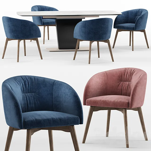 Rosie and Athos - calligaris connubia 3DModel