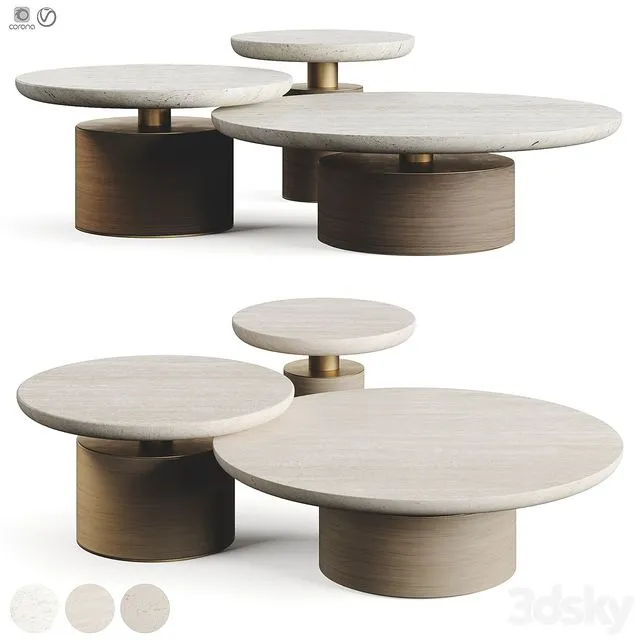 Rosie Coffee Table by Luxlucia Casa 3D Model