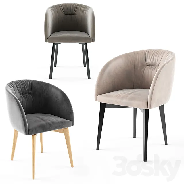 ROSIE SOFT Calligaris armchair 01 3D Model