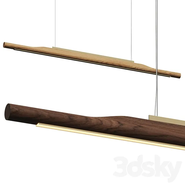 Ross Gardam Arbor Linear Pendant Lamp 3D Model