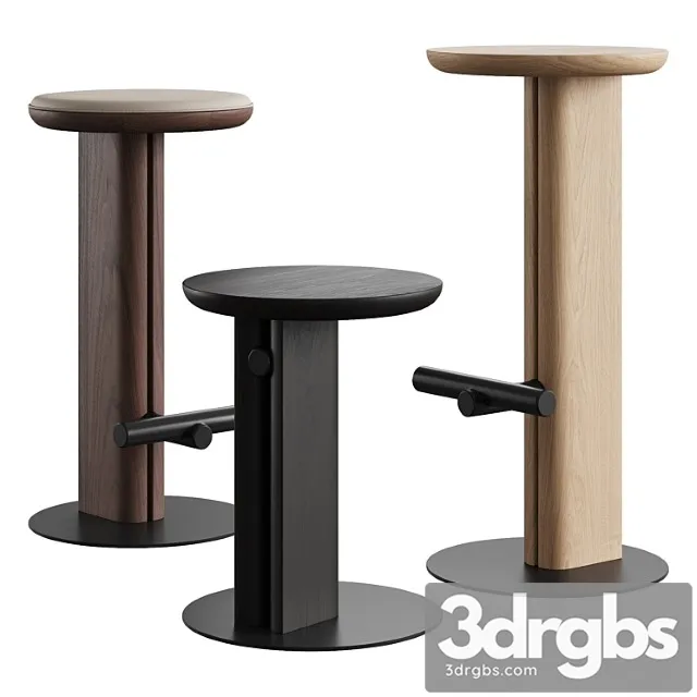 Ross Gardam Rook Stool 3D Model Free