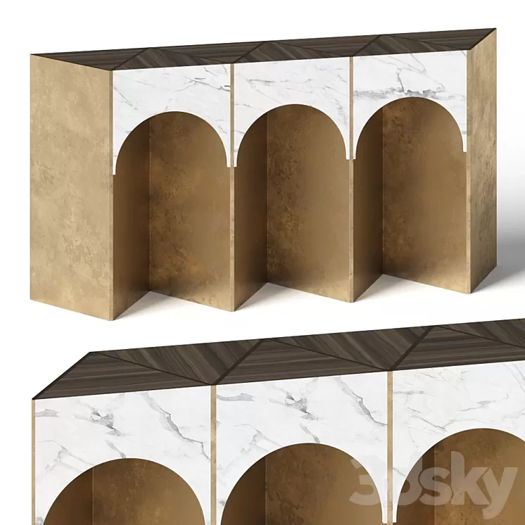 Rossato Arredamenti Lauren Console Table 3D Model