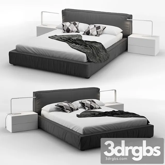 Rossetto twist platform bed 2 3D Model Free