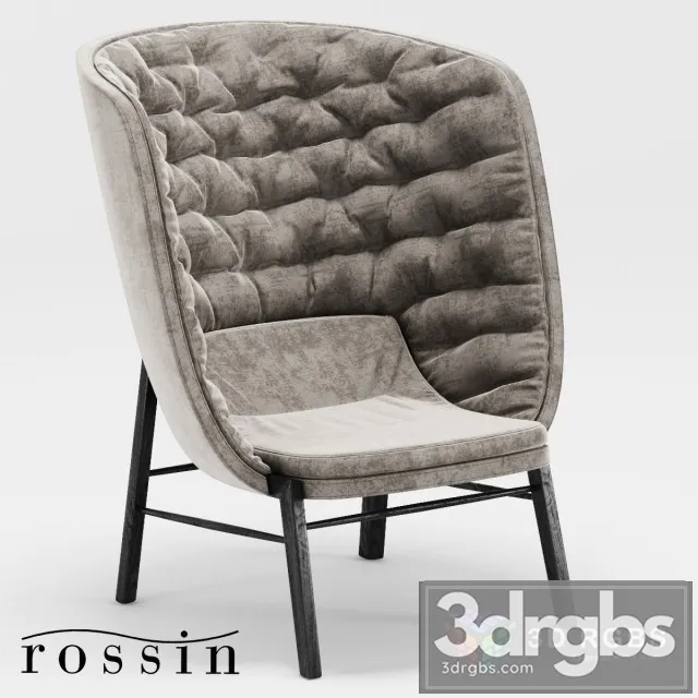 Rossin Cleo Wood Armchair 3D Model Free