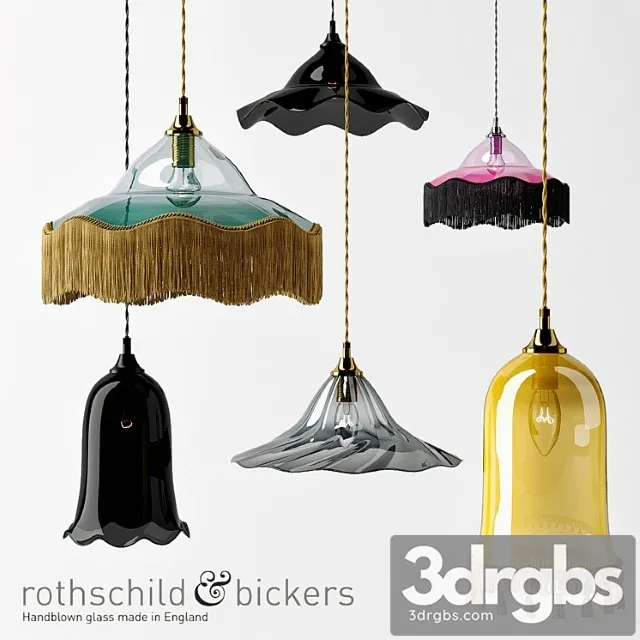 Rothschild Bickers Lamp Set 3D Model Free
