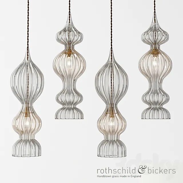 Rothschild & Bickers Spindle Pendants 3D Model