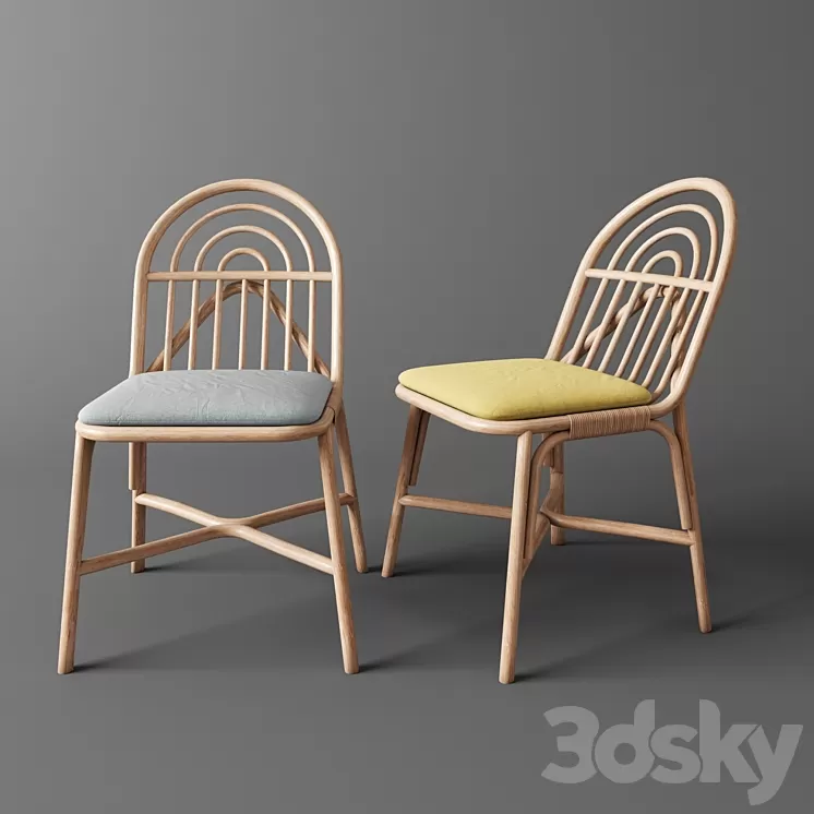 Rotin by Guillaume Delvigne / Chaise SILLON en 2019 3D Model