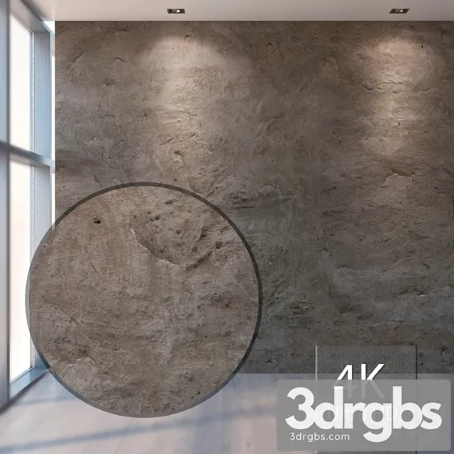 Rough plaster 684 3D Model Free