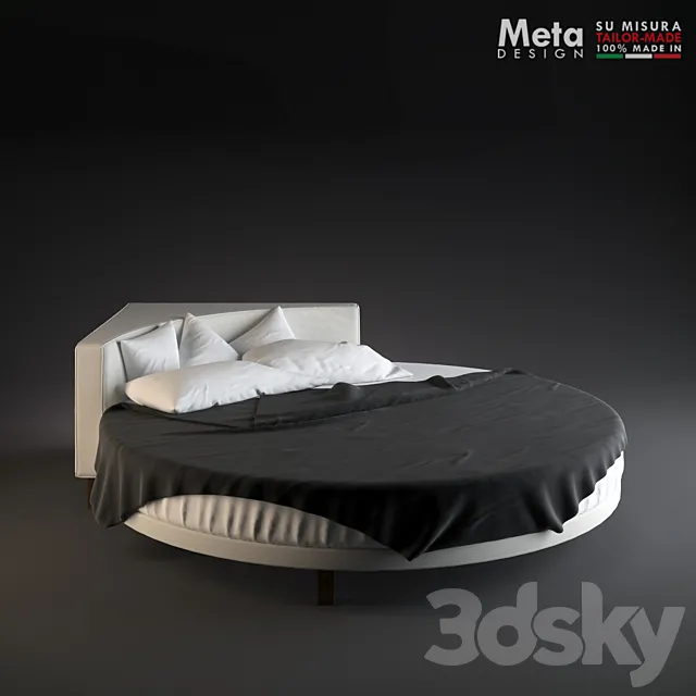Round bed Meta Design Collection Globe 3DModel