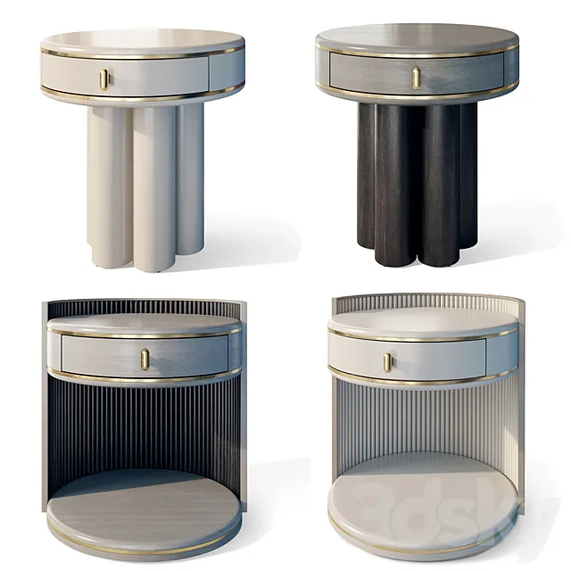 Round bedside table Ethereal Lumina Casa Magna Free Download