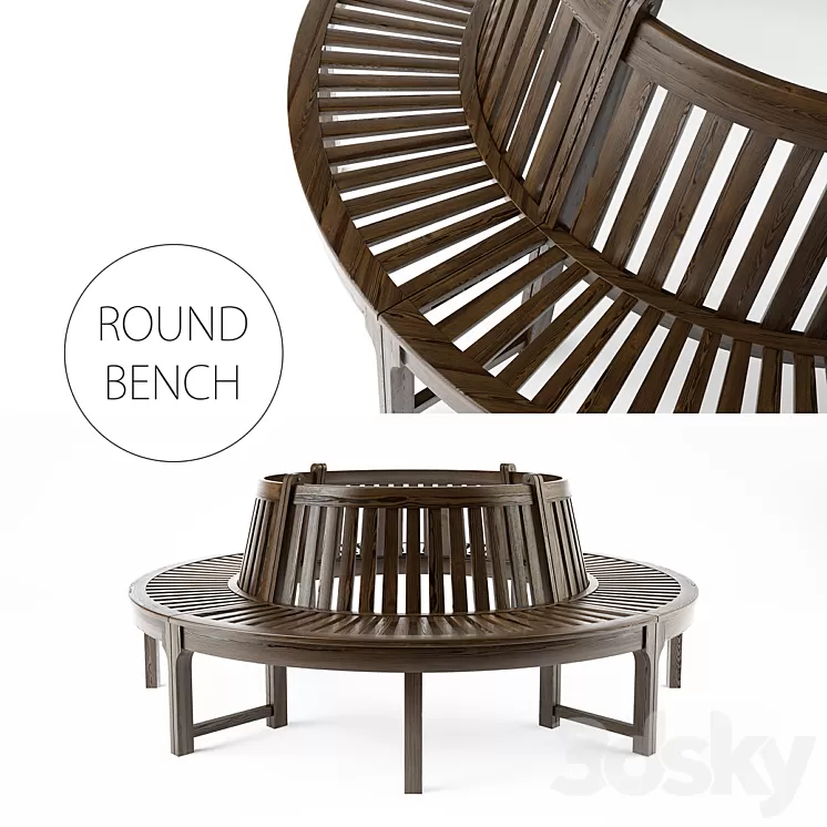Round bench / Round bench 3D Model