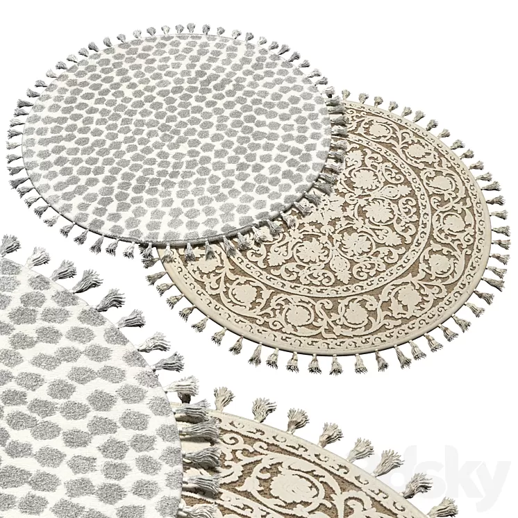round carpet 06 3D Model