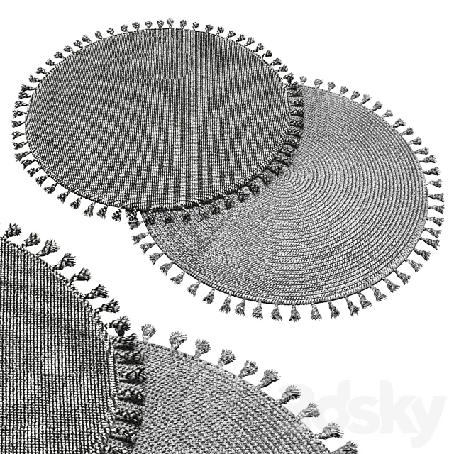 round carpet 15 3D Model