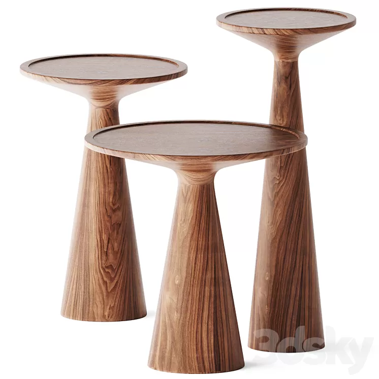 Round Coffee Side Table Figura by Draenert 3D Model