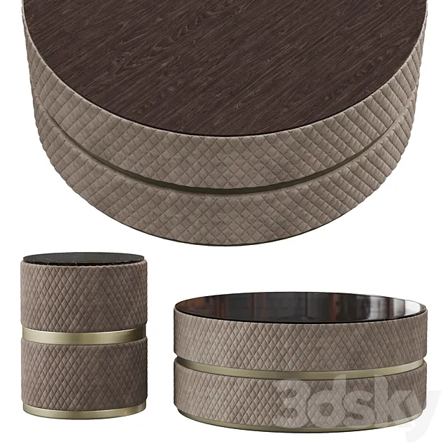Round coffee table Capital Collection Cookie 3D Model