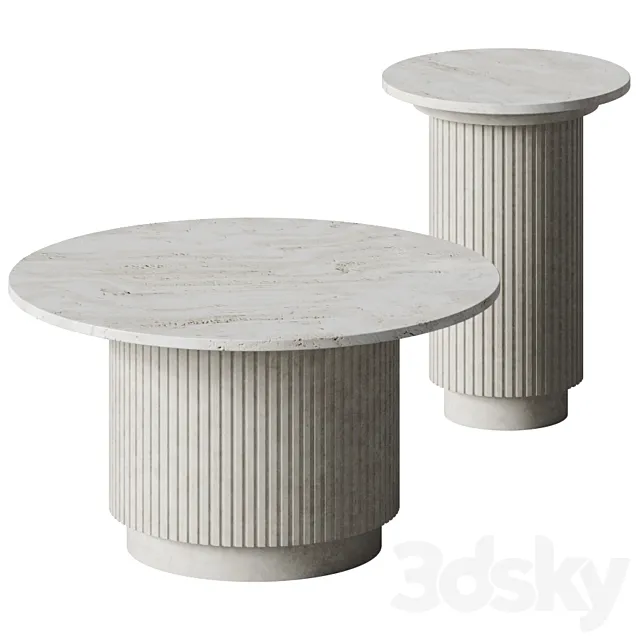 Round coffee table - Limited Abode 3D Model