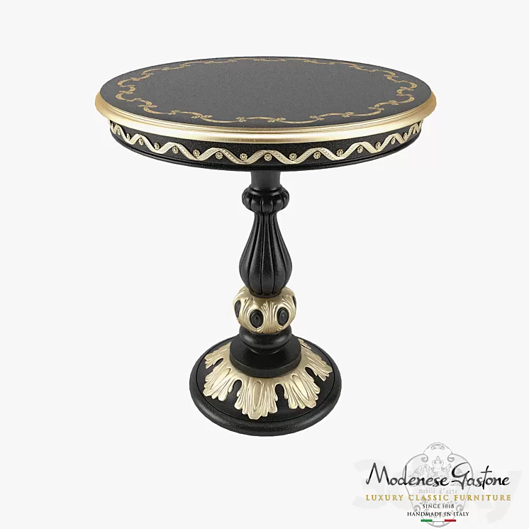 Round Coffee Table Modenese Gastone Art 12614 3D Model
