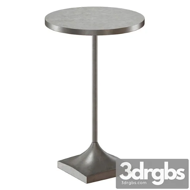 Round Coffee Table Simple Resin Metal Drink Table Crate Andes Barrel 3D Model Free
