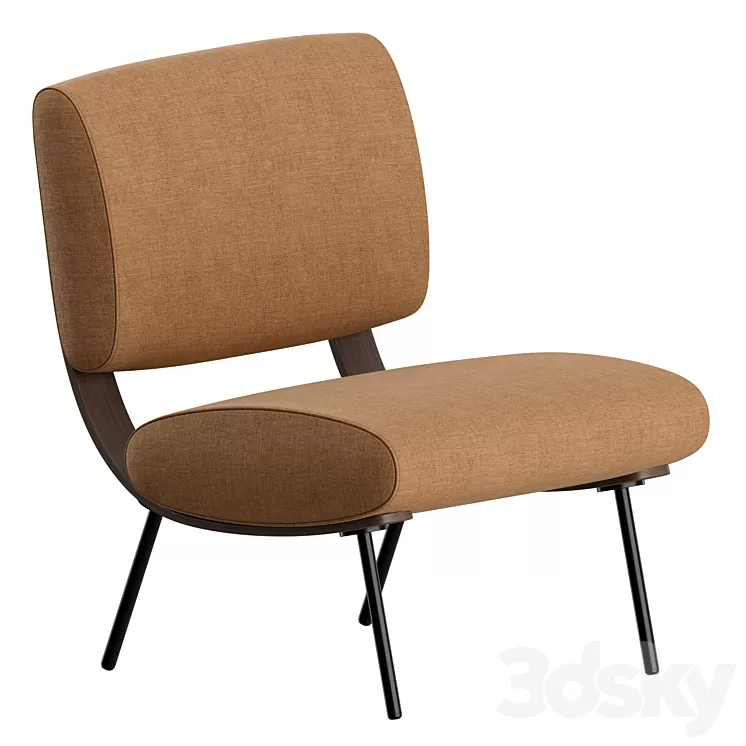 ROUND D.154.5 Armchair by Molteni & C 3D Model Free