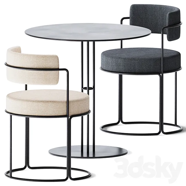 Round Dining Table Paradiso by iSimar 3D Model