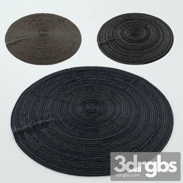 Round Felt Carpet 3D Model Free
