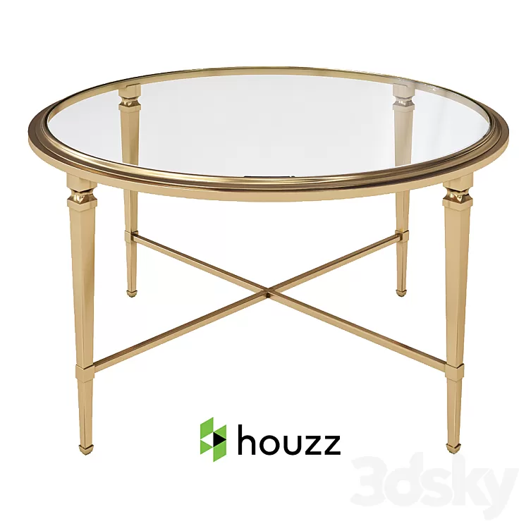 Round Glass Coffee Tables - Foter 3D Model