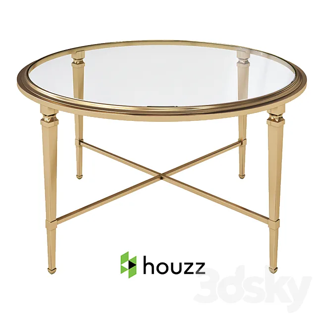 Round Glass Coffee Tables - Foter 3DModel