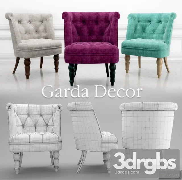 Round Louge Chairs 3D Model Free