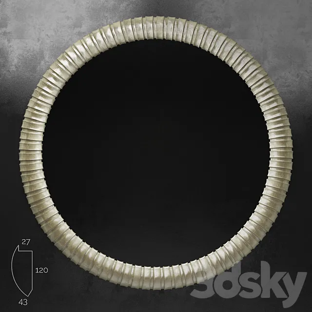 Round Mirror (baguette art.TL1151-3453) 3D Model