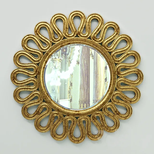 Round Mirror Frame 01 3D Model