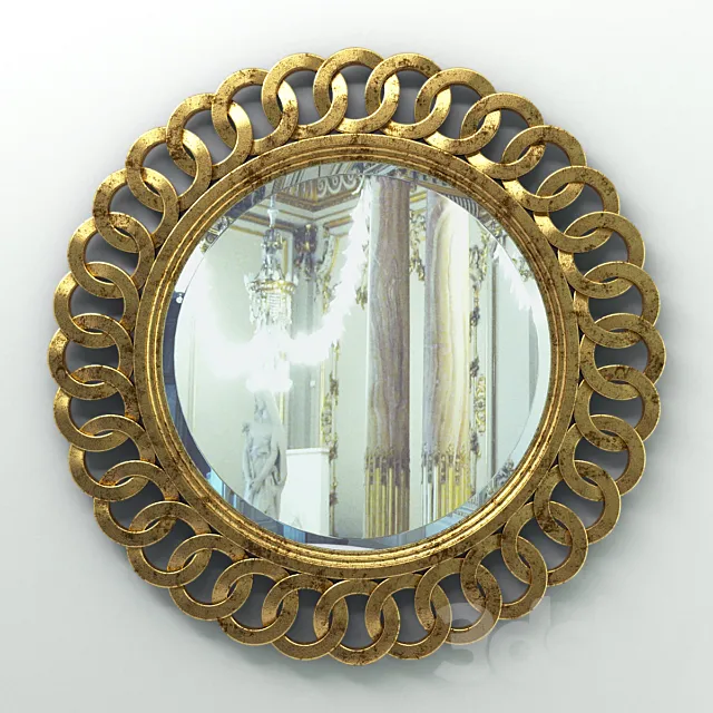 Round Mirror Frame 02 3DModel