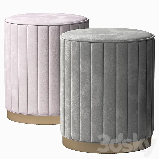 Round pouf 3DModel