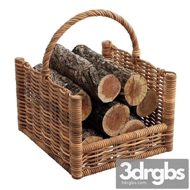Round Rattan Log Basket Free Download