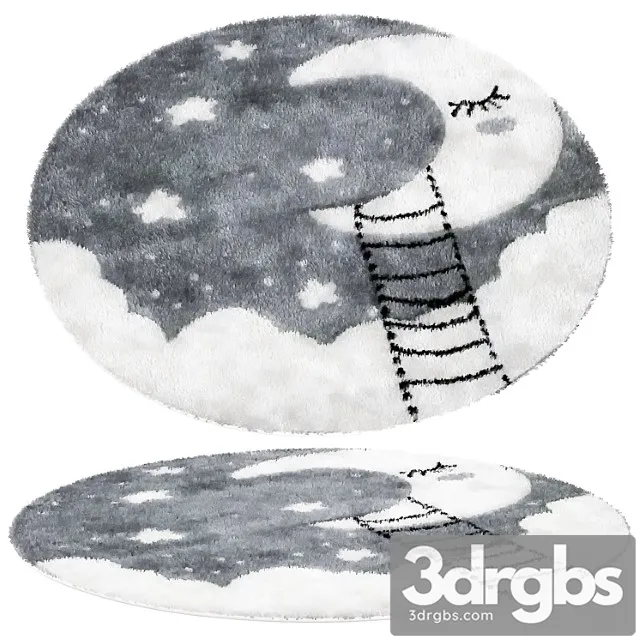 Round Rug 02 1 3D Model Free