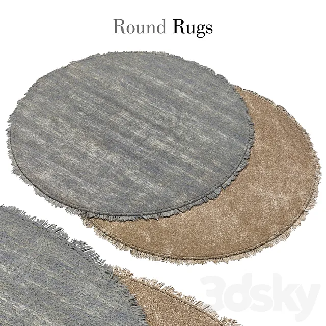 round rug 10 3D Model