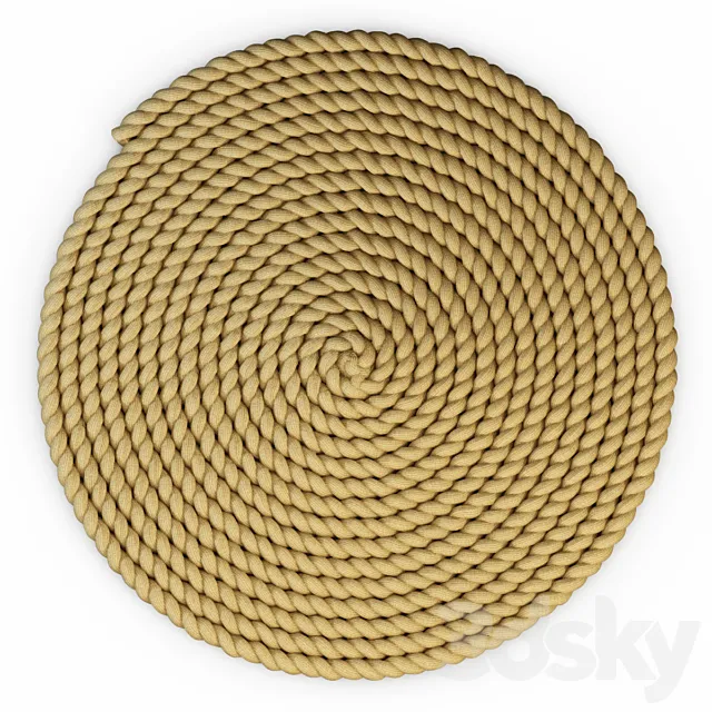 Round rug 3D Model