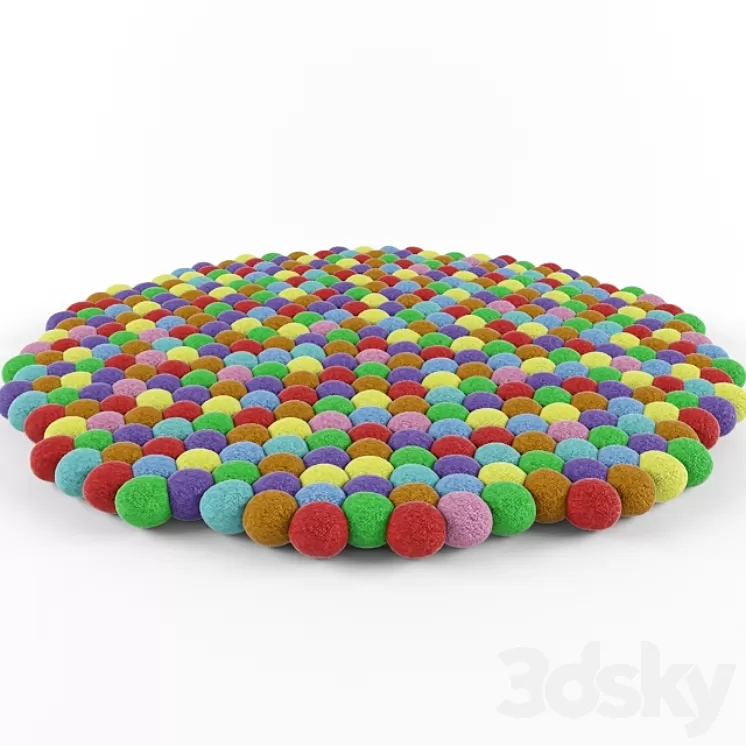 Round Rug 3D Model