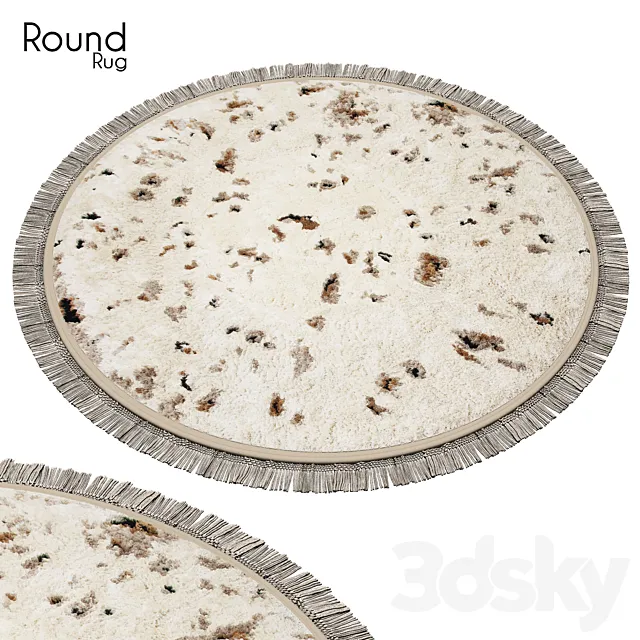 Round rug 58 3D Model