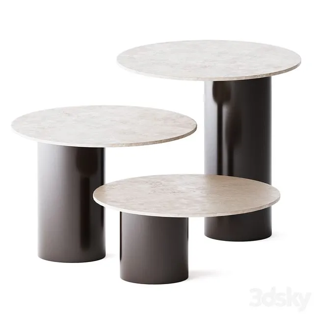Round Side Tables Petra by Arketipo 3D Model