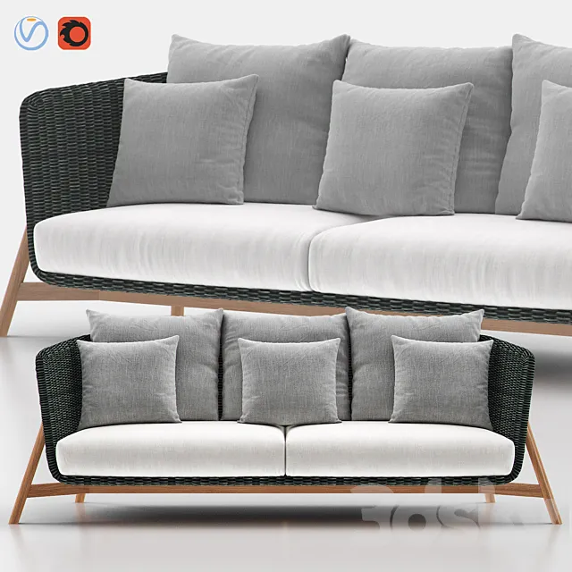 ROUND Sofá 3 - POINT 3DModel