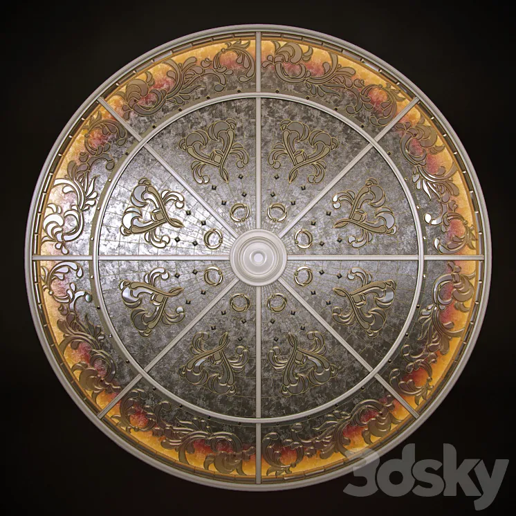 Round Stained Glass Ceiling Free Download