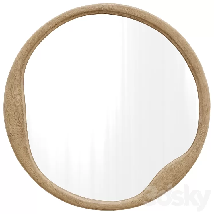 Round wall mirror Alora Round Wall Mirror by Pottery Barn 3D Model Free